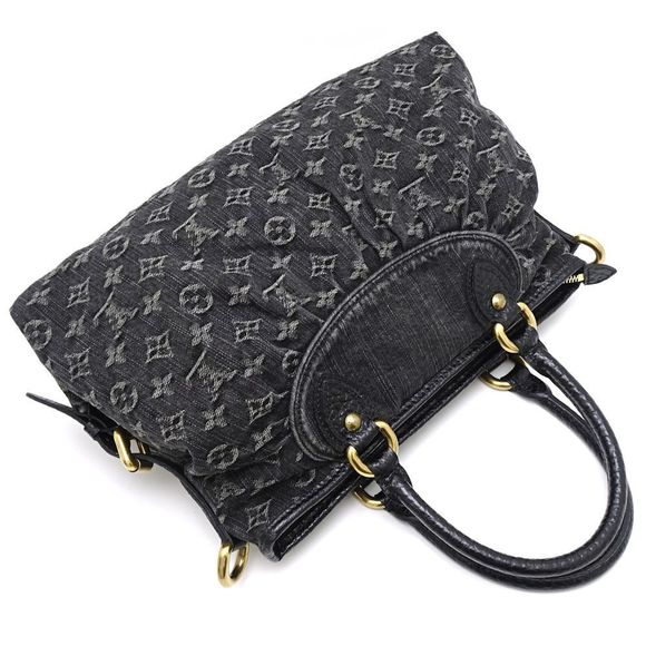 Louis Vuitton Monogram Denim Neo Cabbie MM Noir Black - Picture 3 of 8